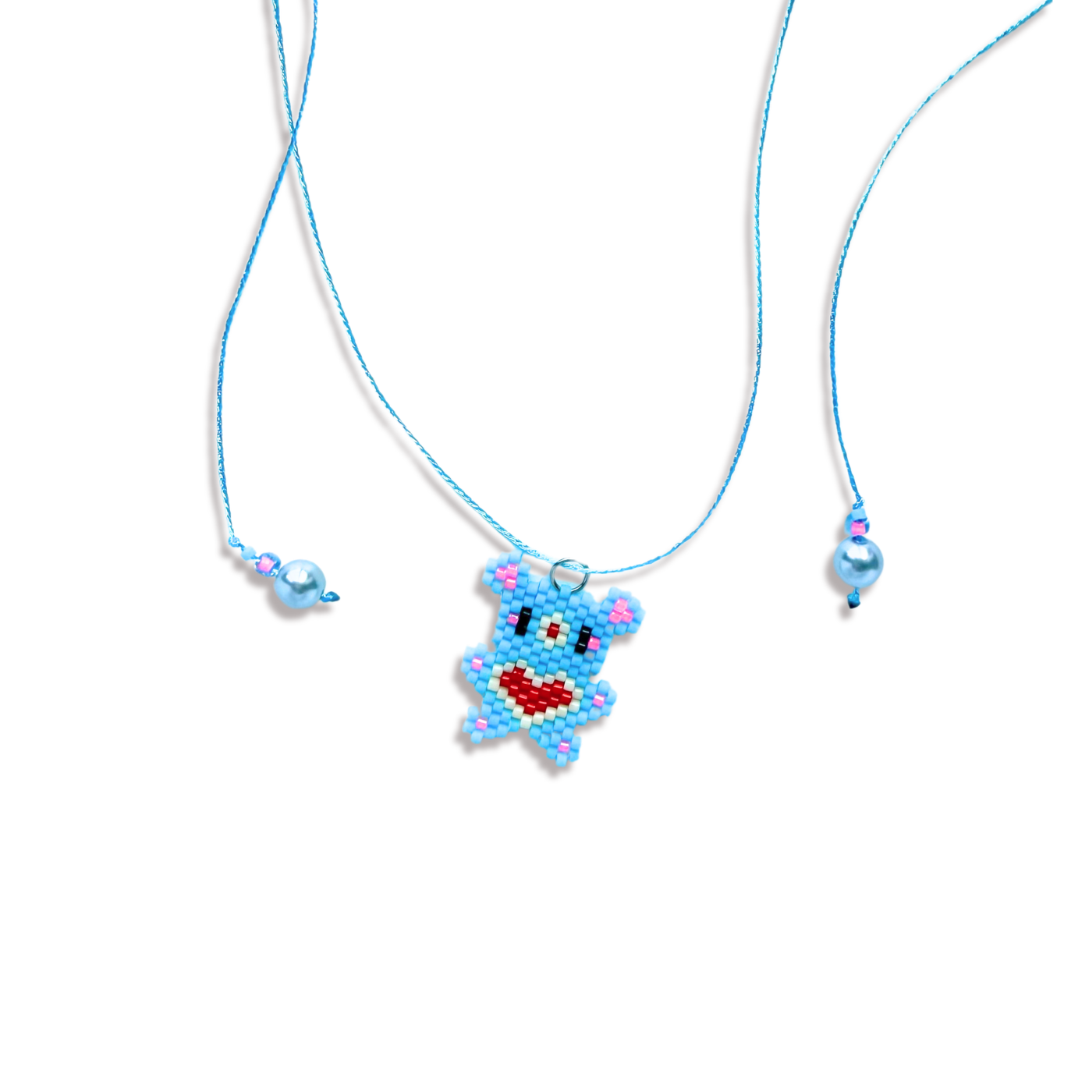 🧸‧₊˚ Love Bear Necklace ꒰ 💙 ꒱