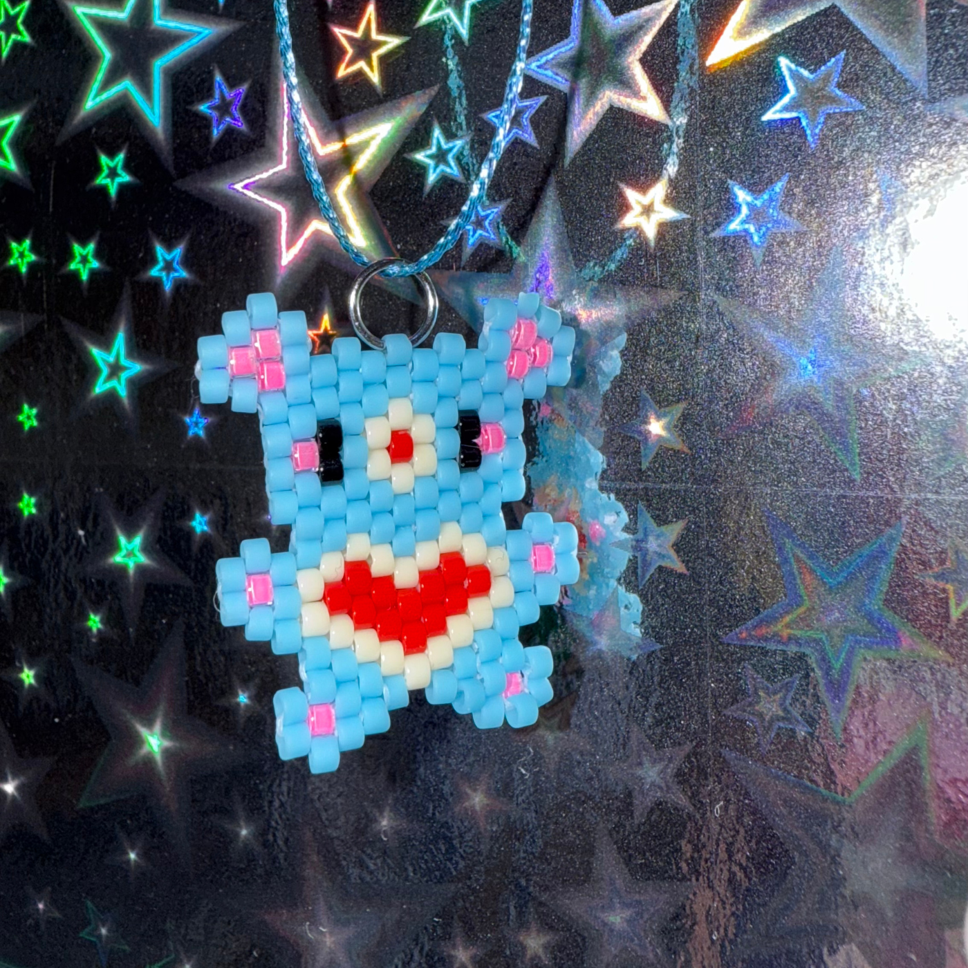 🧸‧₊˚ Love Bear Necklace ꒰ 💙 ꒱