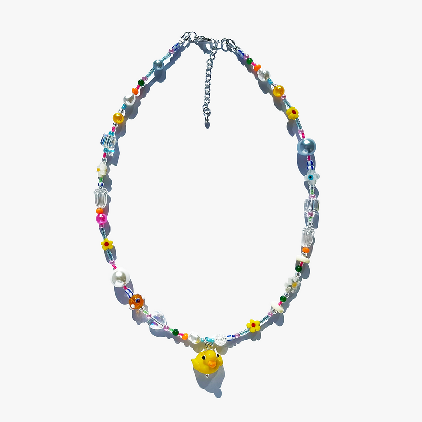 🐤 Summer Pool Party with Ducky Necklace