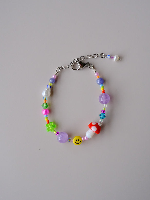 🍄 Psychedelic Garden Bracelet 🌈✨