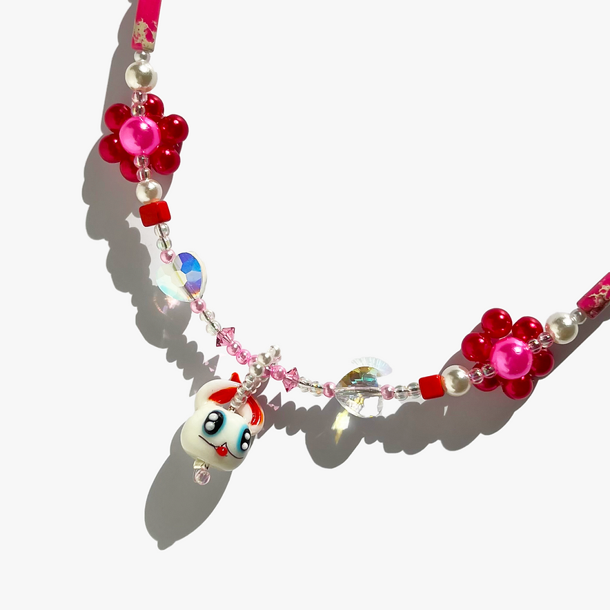 🐰 Gummy Acid Bunny Necklace