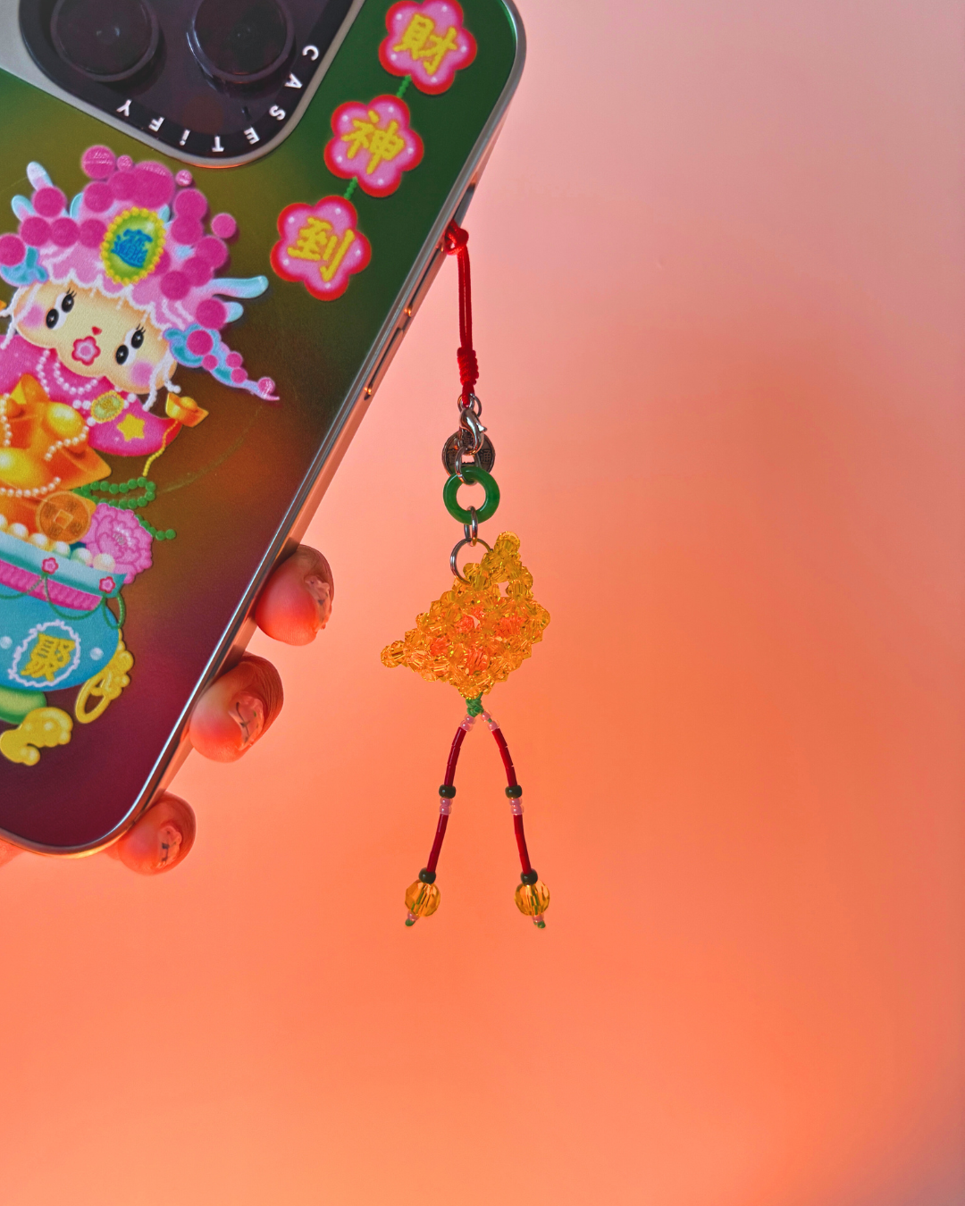 💰 Golden Fortune Pouch Charm