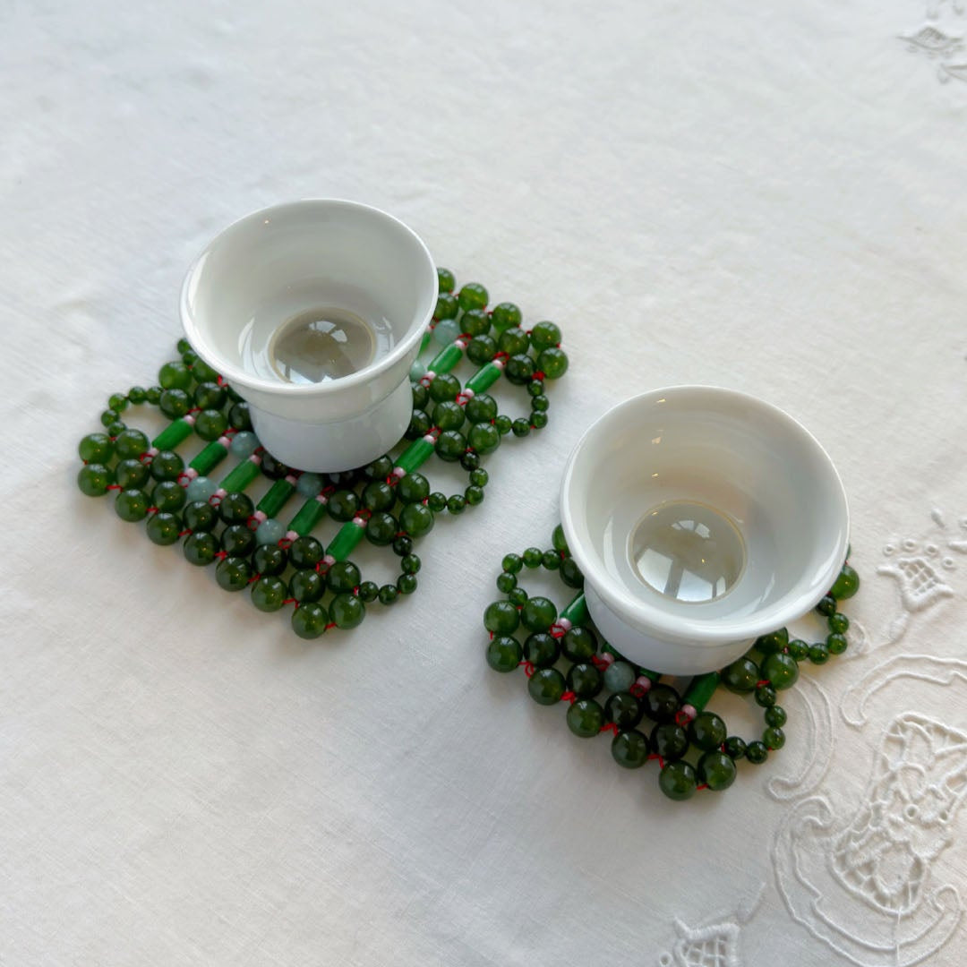 Jade Abacus Coaster 🍵 玉算盤