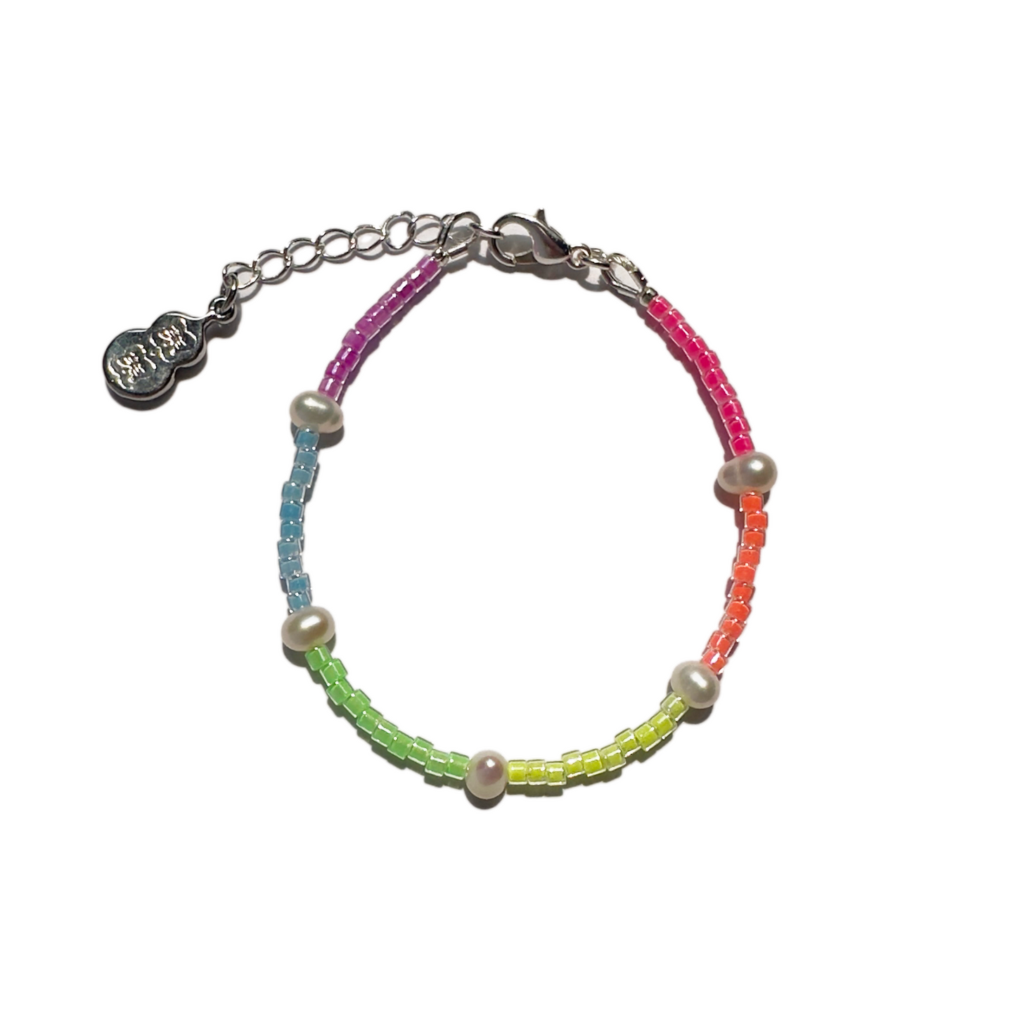 🍭 Pastel Rainbow Pearl Bracelet