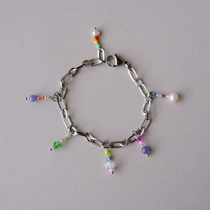 🍄 Psychedelic Garden Anklet 🌈✨