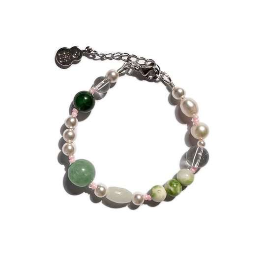 如花似玉 Jade Oyster Pearl Bracelet