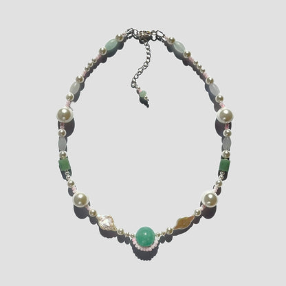 ✿ Jade Flower Goddess Necklace