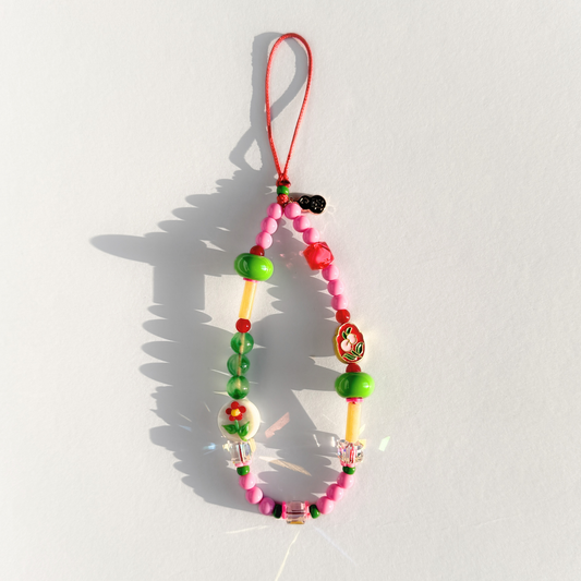 🌸 Peach Blossom Phone Charm