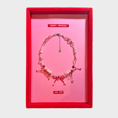 🩸 血紅緞帶頸鍊