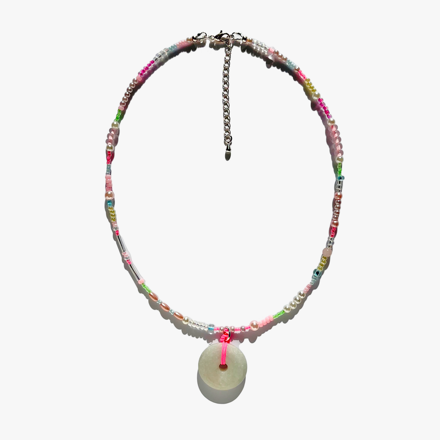 🍭 Cotton Candy Jade Necklace