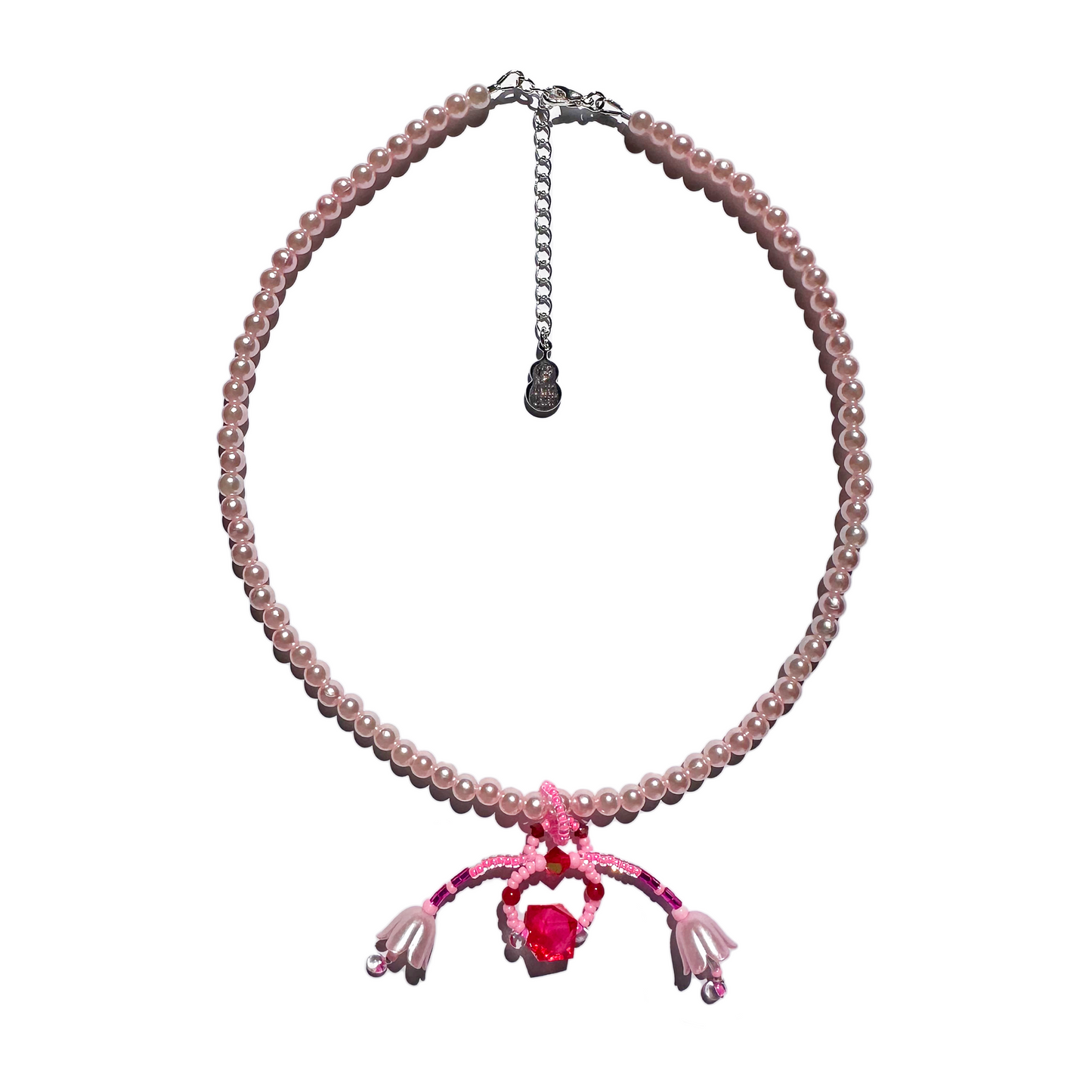 💗 Droopy Fuchsia Necklace