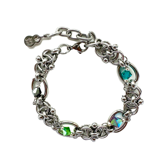 🔮 Crystal Castles Chain Bracelet