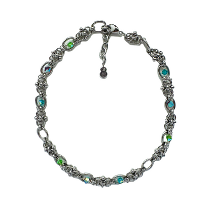🔮 Crystal Castles Chain Necklace