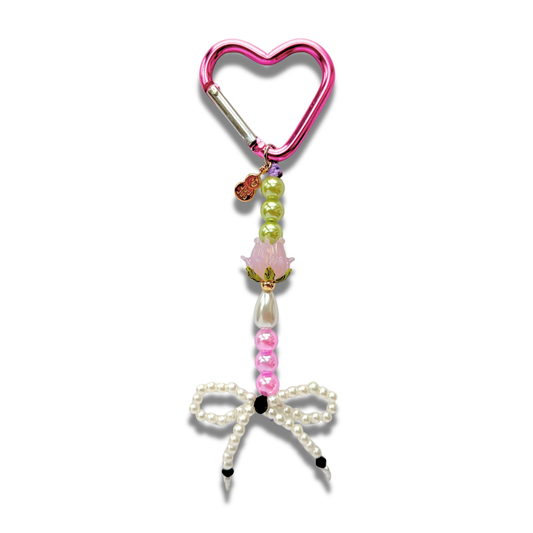 Tulip & Bow Bag Charm ⋆౨ৎ˚⟡˖ ࣪