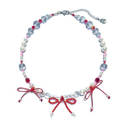 🩸 血紅緞帶頸鍊